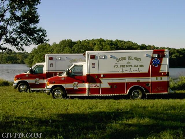 Retired 2004 Ford E-450 Horton Ambulances 68 and 69 